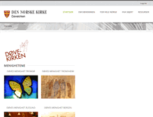 Tablet Screenshot of dovekirken.no